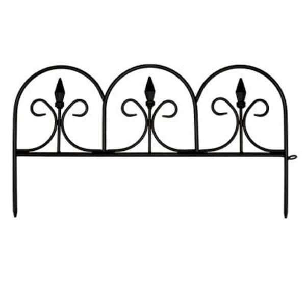 Emsco Group Resin Victorian Fleur De Lis Garden Fence- 18 ft. 2083HD - main